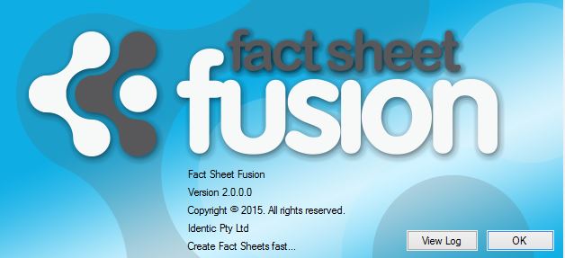 Fact Sheet Fusion About Dialog