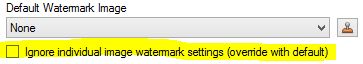 Default Watermark image ignore option