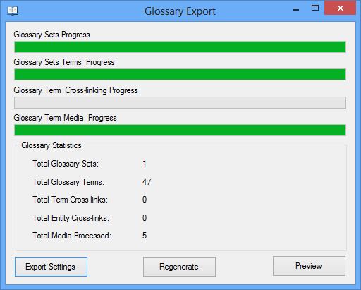 Glossary Preview Dialog