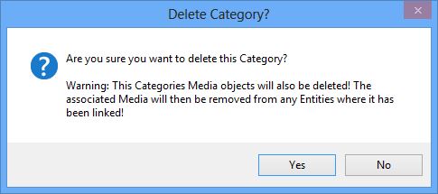 Delete Category warning