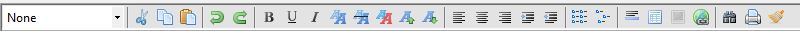 HTML Editor Toolbar
