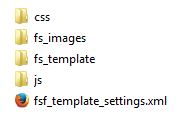 Template folder example